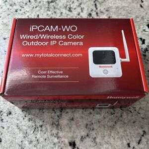 NEW! Honeywell iPCAM-WO Color IP  Wireless Outdoor Security Camera‎ White IP65